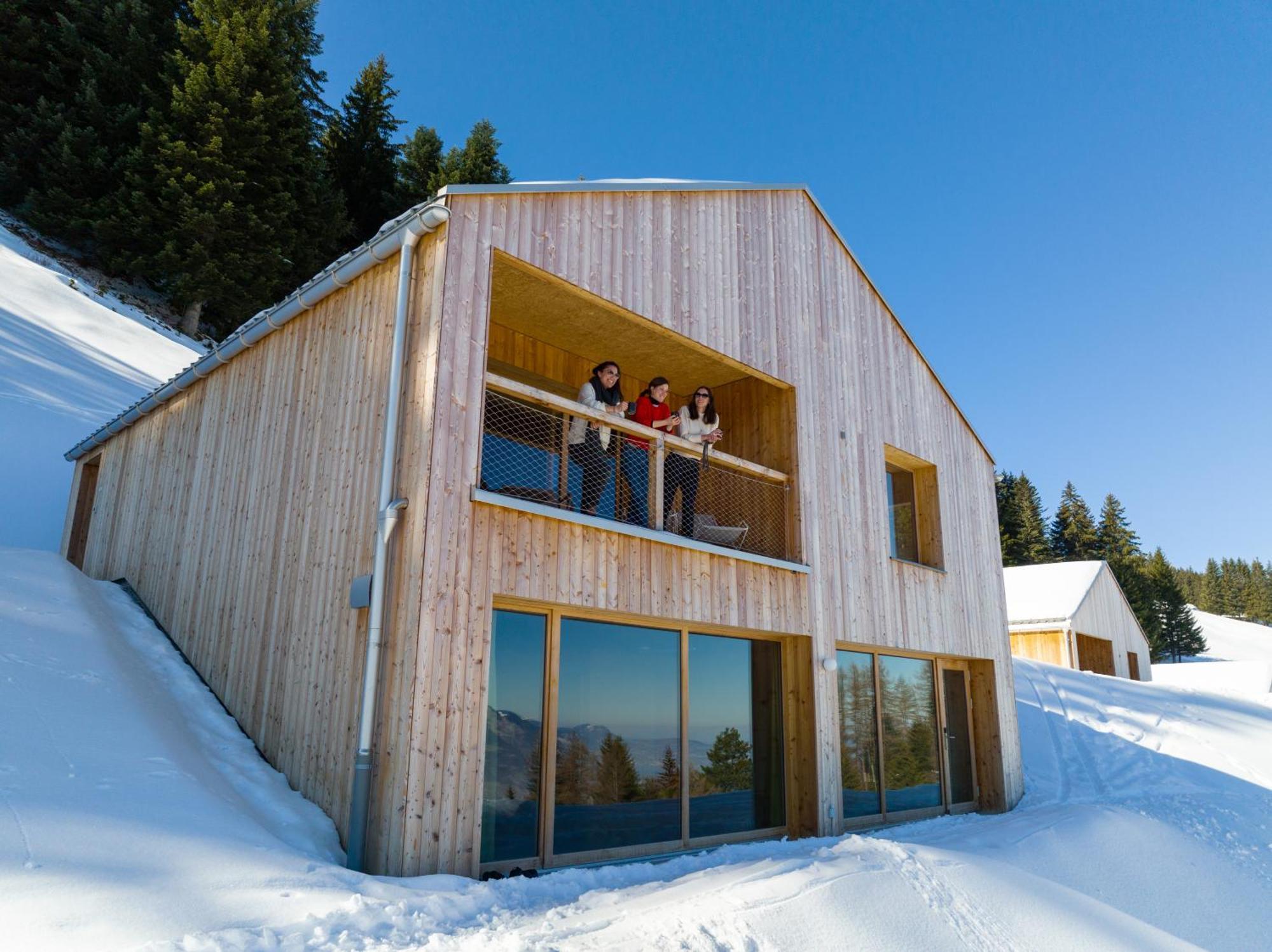 Hotel Whitepod Original Monthey Exterior foto